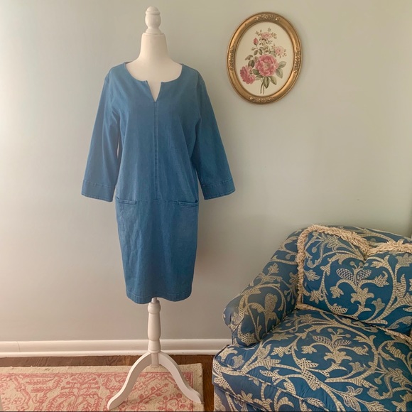 J Jill Dresses Jjill Denim Dress Poshmark